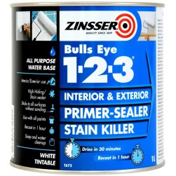 Primaire masquant avant peinture Zinsser Bulls Eye 1-2-3 Blanc