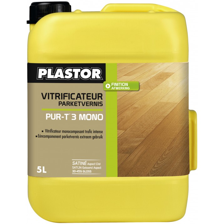 Plastor Vitrificateur Monocomposant Pur -T3- Mono Satiné - Aspect Ciré