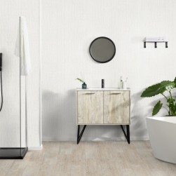 Lame PVC sol Creation 40 à coller White Lime - 184 mm x 1219 mm