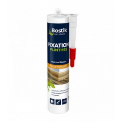 Bostik Colle Fixation Plinthes Blanc 290ml