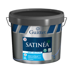 Guittet Satinea + Mat Velours Bas Carbone Décoration Murs - Intérieur