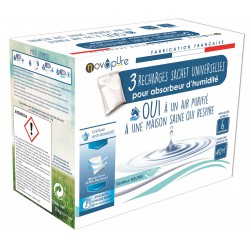 Recharge sachet pour absorbeur d'humidité 3x1kg Neutre