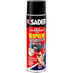 Sader Colle Pulvérisable Néoprène Multi Usages Tous Matériaux – Spéciale Endroits Difficiles – 500ml